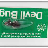 Vintage Eppinger Mfg Co Black & White Devil Bug On Card 