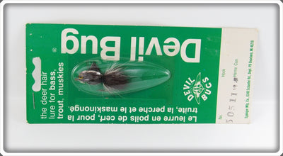 Vintage Eppinger Mfg Co Black & White Devil Bug On Card 