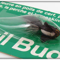 Eppinger Mfg Co Black & White Devil Bug On Card