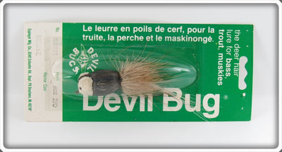 Eppinger Mfg Co Black & White Devil Bug Mouse On Card