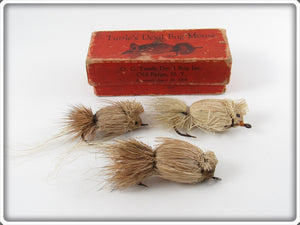 Vintage O. C. Tuttle Devil Bug Mouse Lure Lot With Box 