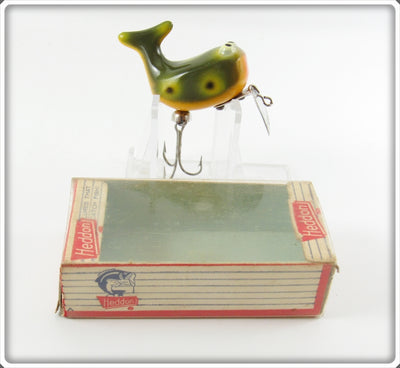 Vintage Heddon Frog Spot Hi Tail Lure In Box 305 F 