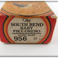 South Bend Red Head White Baby Pike Oreno Empty Box 956 RH