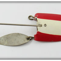 Lou Eppinger Red & White Dardevle Klinker In Box