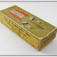 Lou Eppinger Red & White Dardevle Klinker In Box