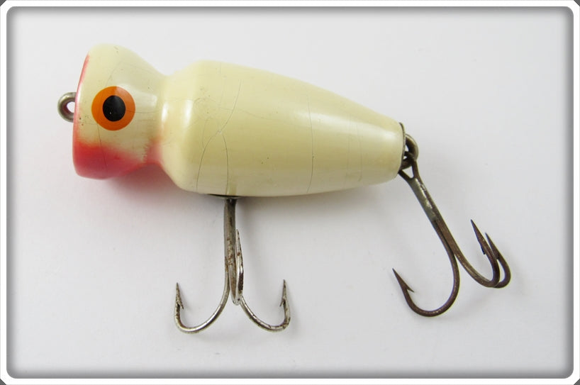 Vintage Bomber Bait Co Red & White Knothead Lure