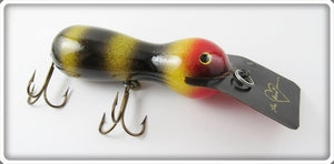 Vintage Len Hartman Yellow Jacket Musky Bug Lure