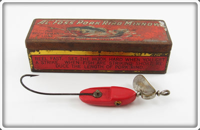 Vintage Al Foss Red Oriental Wiggler In Fan Dancer Tin