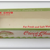 Vintage Creek Chub Rainbow Husky Plunker Empty Lure Box 5808