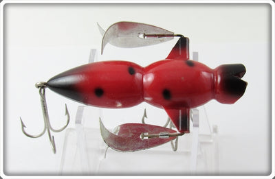 Vintage Coronado Tackle Red & Black Dragonfly Lure