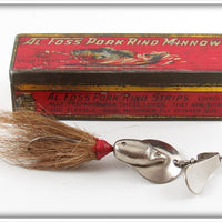 Vintage Al Foss Shimmy Lure In Red Tin