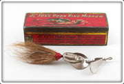 Vintage Al Foss Shimmy Lure In Red Tin