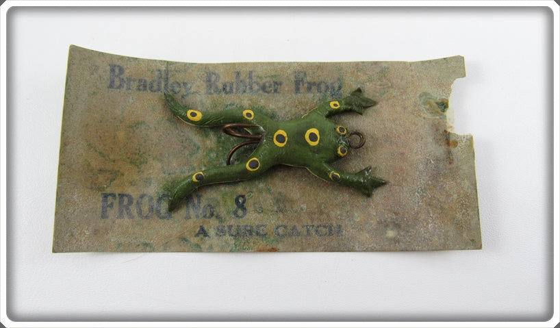 Bradley Rubber Frog On Card
