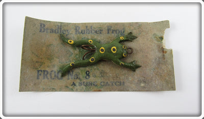 Bradley Rubber Frog On Card