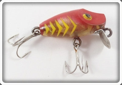 Vintage Rinehart Yellow Bar Red Body Transparent Chief Lure