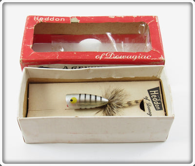 Vintage Heddon Grey Fly Rod Popper Spook In Box 940GR 