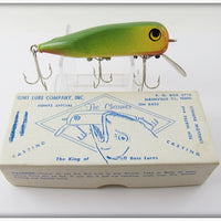 Vintage Hunt Lure Co Green & Yellow The Charmer Lure