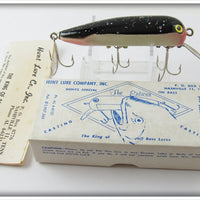 Vintage Hunt Lure Co Black & White The Enticer Lure In Box