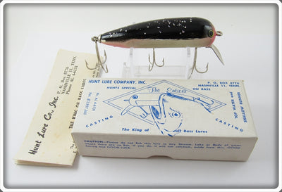 Vintage Hunt Lure Co Black & White The Enticer Lure In Box