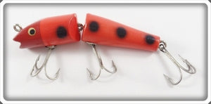 Vintage Creek Chub Red Head Orange Spotted Jointed Darter Lure 4930