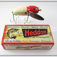 Vintage Heddon XRW Red & White Shore Crazy Crawler 2nd Lure