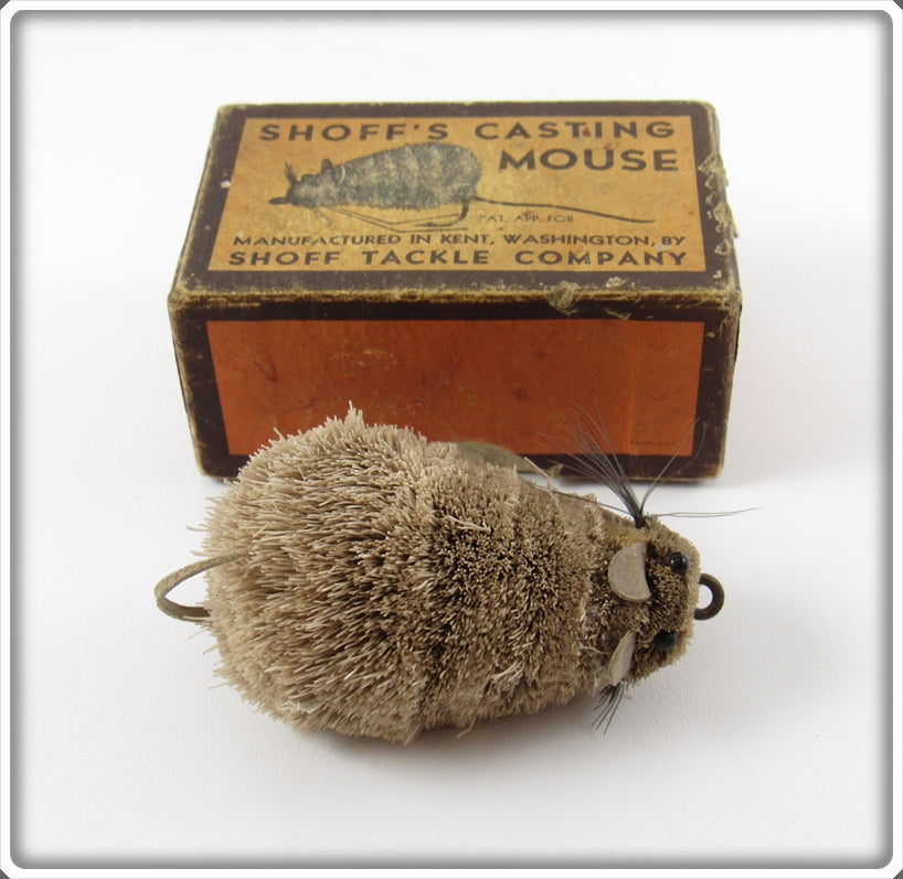 Vintage Shoff Tackle Co Shoff's Casting Mouse With Box