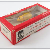 Heddon Yellow Fly Rod Flaptail In Box