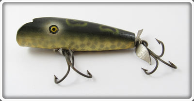 Vintage Pflueger Argyle Mottled Belly Frog Spot Pop Rite Lure 8545