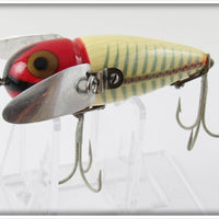 Heddon Red & White Shore Cone Tail Crazy Crawler