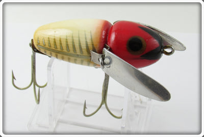 Heddon Black Pupil Red & White Shore Donaly Crazy Crawler 2120 XRW