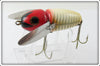 Heddon Black Pupil Red & White Shore Donaly Clips Crazy Crawler