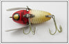 Heddon Black Pupil Red & White Shore Donaly Clips Crazy Crawler