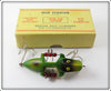 Vintage Beaver Bait Co Frog Finish Old Fighter Lure In Box FF-2