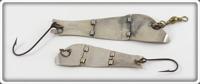 Aron Fishing Tackle Company Jointed Metal Minnow Spoon Pair 