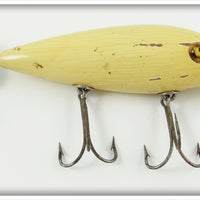Vintage Kostielny Bait Company White Reel Slowly Minnow Lure