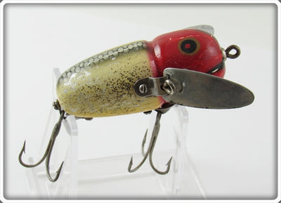 Vintage Heddon Red Head Flitter Crazy Crawler Lure 2120 RHF