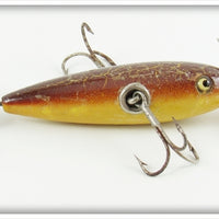South Bend Sienna Cracked Back Yellow Belly Underwater Minnow 903 SCBY