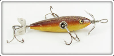 South Bend Sienna Cracked Back Yellow Belly Underwater Minnow 903 SCBY