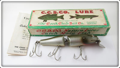 Vintage Creek Chub Silver Shiner Jointed Snook Pikie Lure Special 5503