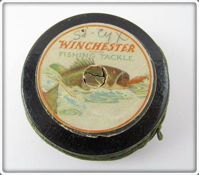 Vintage Winchester Wooden Line Spool No 8116 Braided Silk Casting