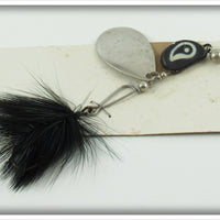 Vintage Kautzky Lazy Ike Co Black & White Bass Ike On Card