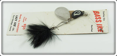 Vintage Kautzky Lazy Ike Co Black & White Bass Ike On Card