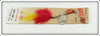Kautzky Lazy Ike Co Red & Yellow Bass Ike Lure On Card 