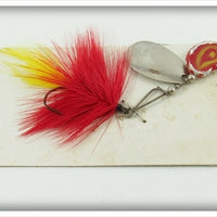Kautzky Lazy Ike Co Red & Yellow Bass Ike Lure On Card