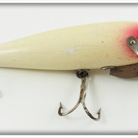 Wilson Hastings Sporting Goods Co White & Red Six In One Wobbler Lure