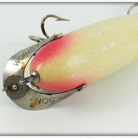 Wilson Hastings Sporting Goods Co White & Red Six In One Wobbler