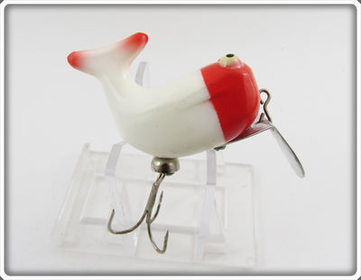 Heddon Red & White Topkick Paint Over Hi Tail Transition