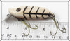 Heddon Luminous White And Black Shore Minnow River Runt 9119XBW LUM