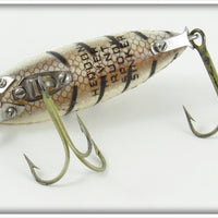 Heddon Luminous White And Black Shore Minnow River Runt 9119XBW LUM