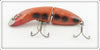 Vintage Heddon Orange Black Spots Baby Gamefisher Lure 5409V